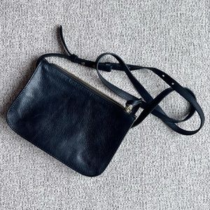 Black Leather Madewell Crossbody Bag